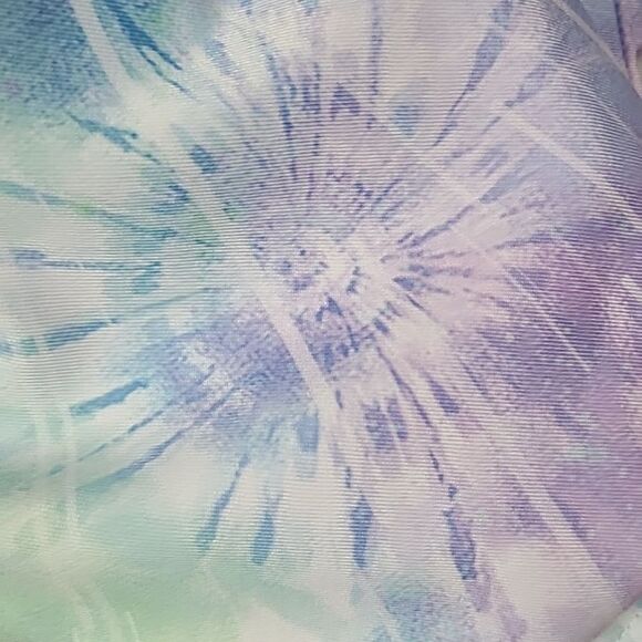 Girls 7/8 Star Wars Mandalorian Grogu Baby Yoda One-Piece Swimsuit Green Tie Dye - Picture 9 of 11